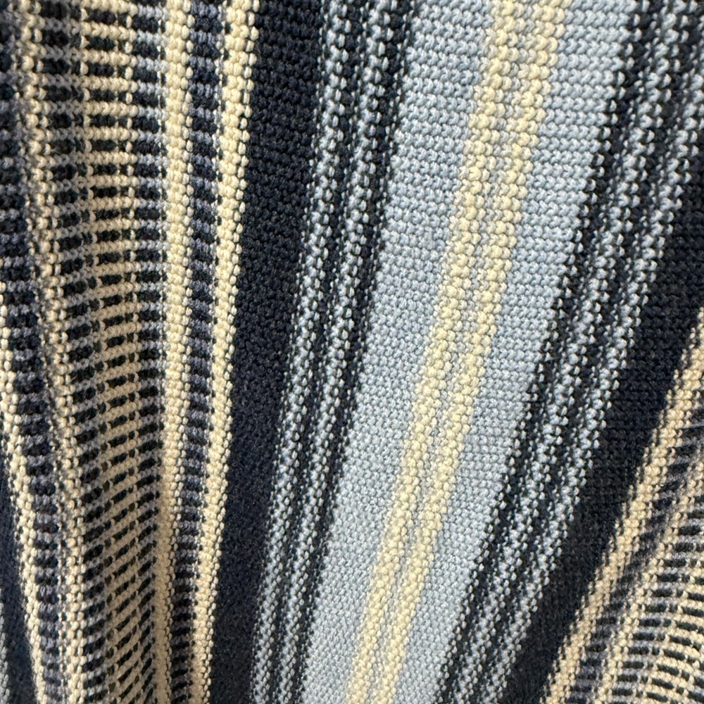 Chaps vintage Blue and Cream Striped Knit, size M - Picture 6 of 7